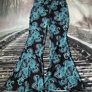 Stretchy bell bottom pants